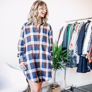 Plaid tunic